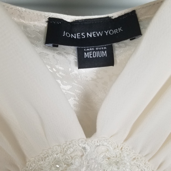 Midi Length Silky Slip Dress Cream Color size Medium - Picture 8 of 11